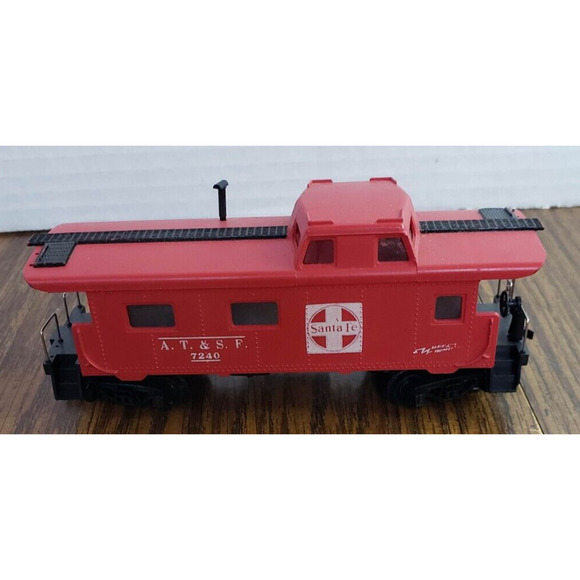 Vintage Railroad Train Red Caboose Santa Fe #7240 HO Scale AT&SF Railway - Picture 3 of 6